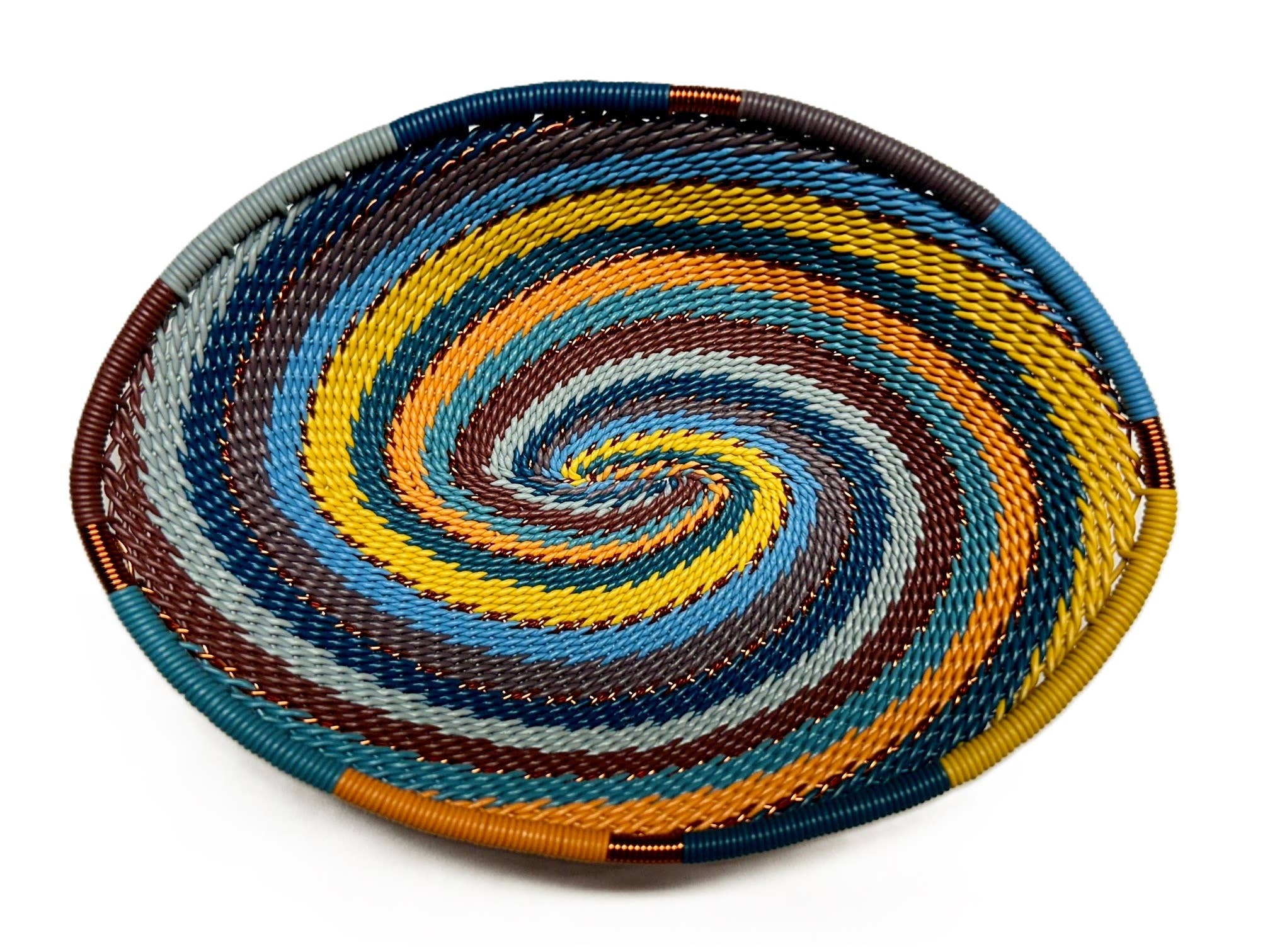 Small Oval  Zulu Wire Basket, Assorted Colors