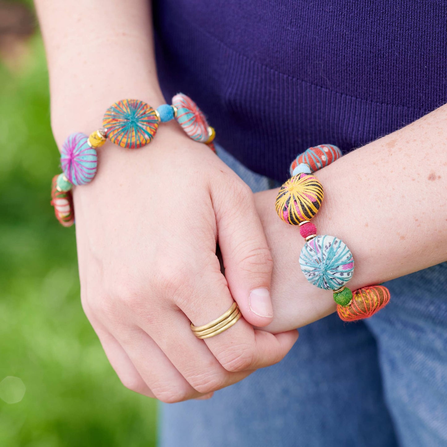 Kantha Threadburst Bracelet