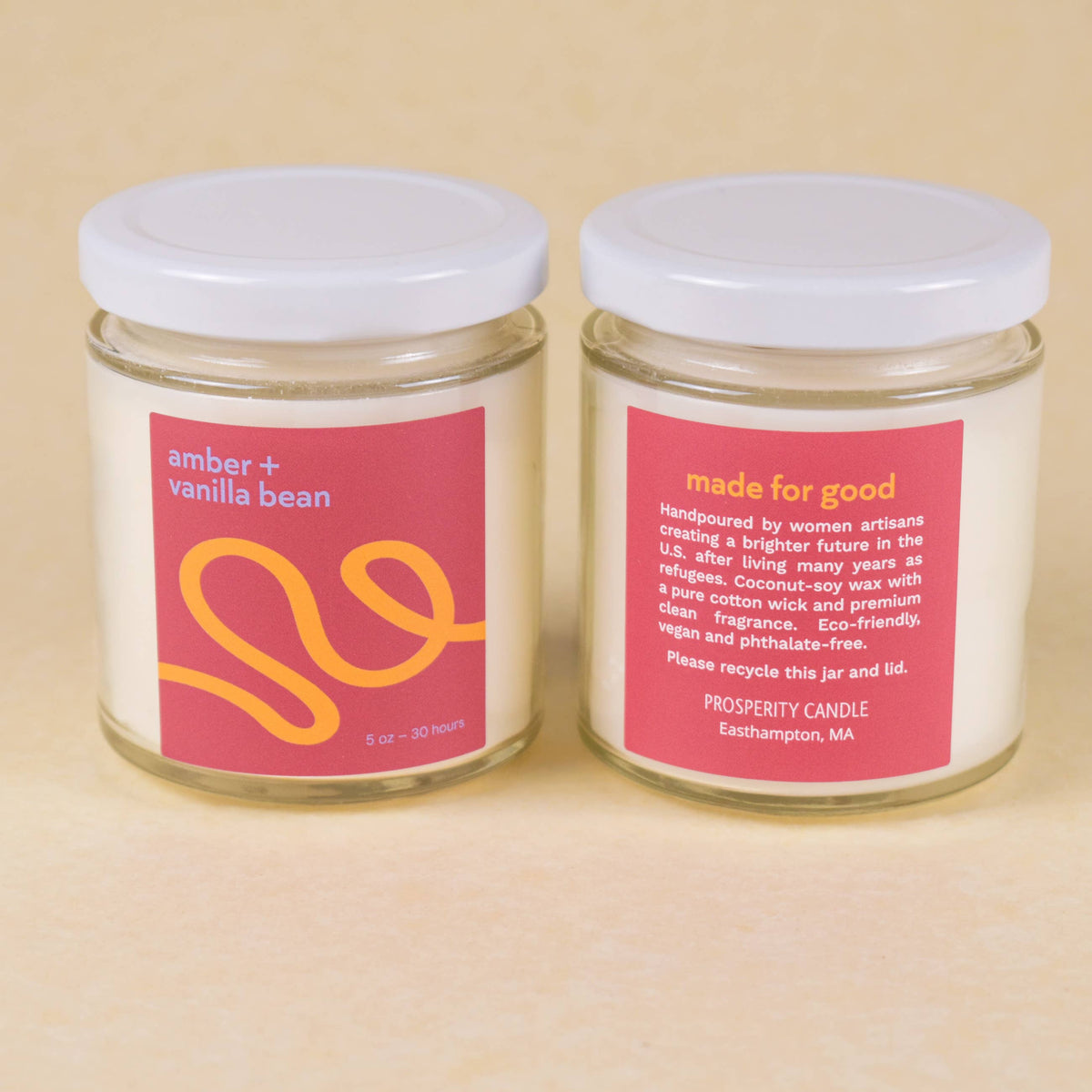 Harvest Glass Jar Candle - Amber + Vanilla Bean