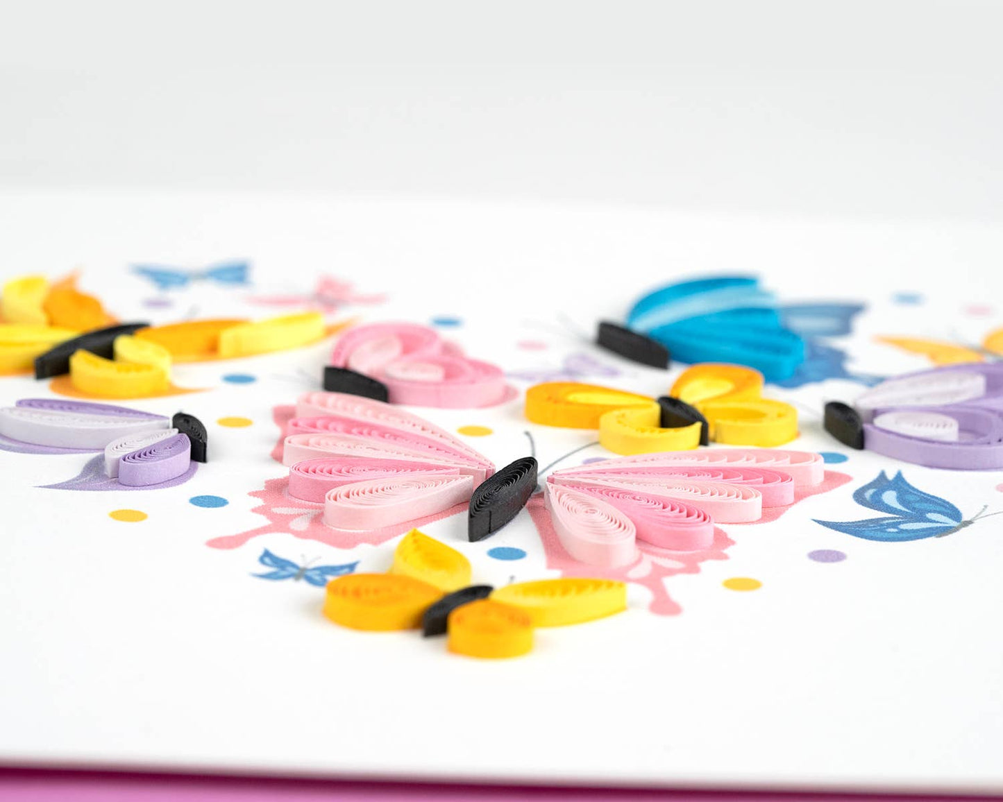 Quilled Greeting Card, "Butterfly Heart"