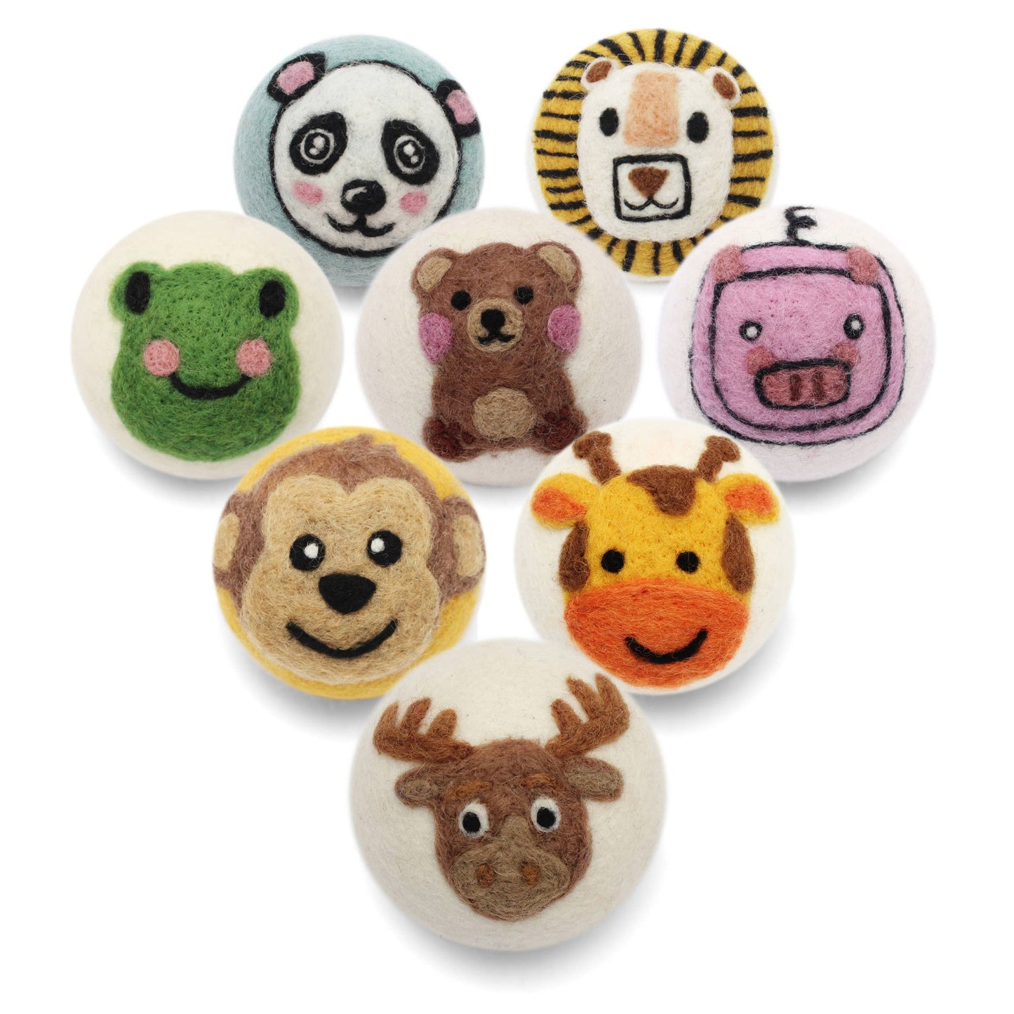 Eco Wool Dryer Balls, "Animals"
