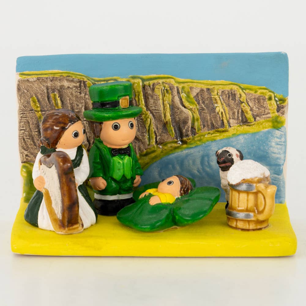 Ceramic Nativity - Ireland Scene