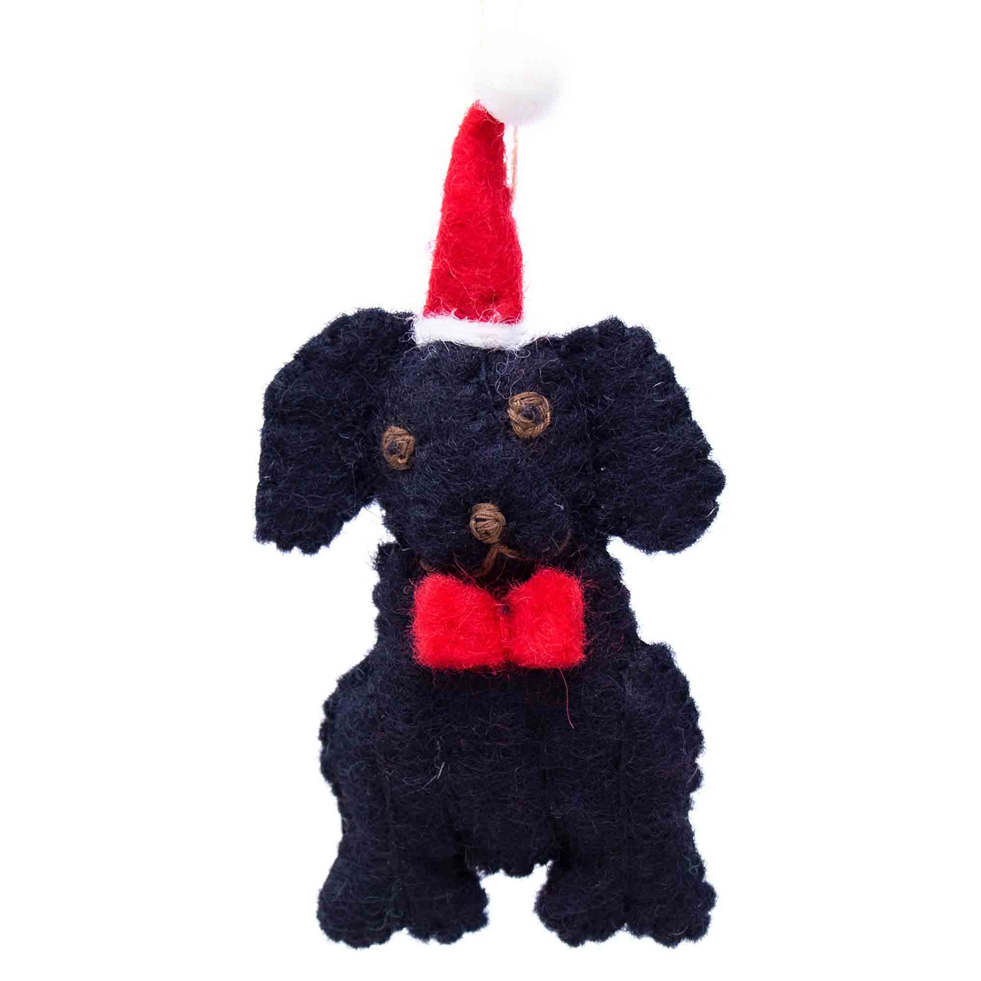 Black Labrador Felt Ornament