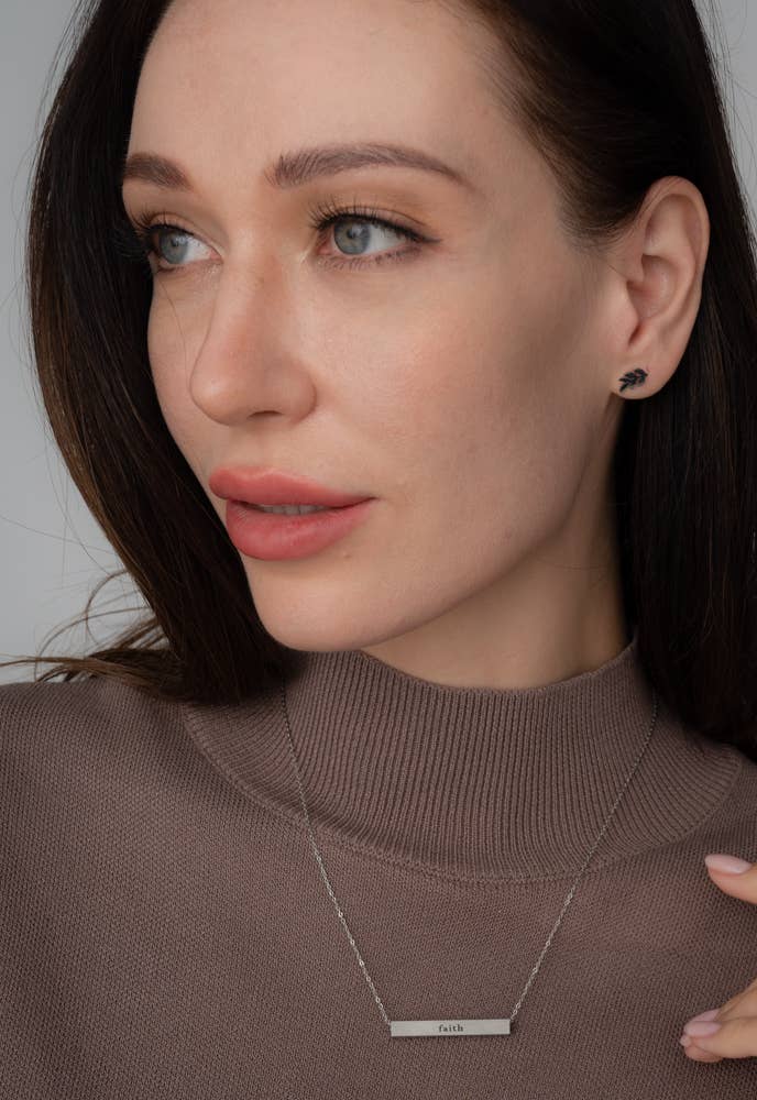 "Rowen" Leaf Stud Earrings