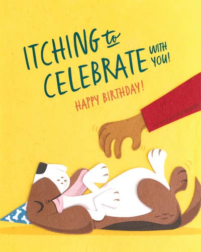Recycled Paper Cards, "Itching to Celebrate"