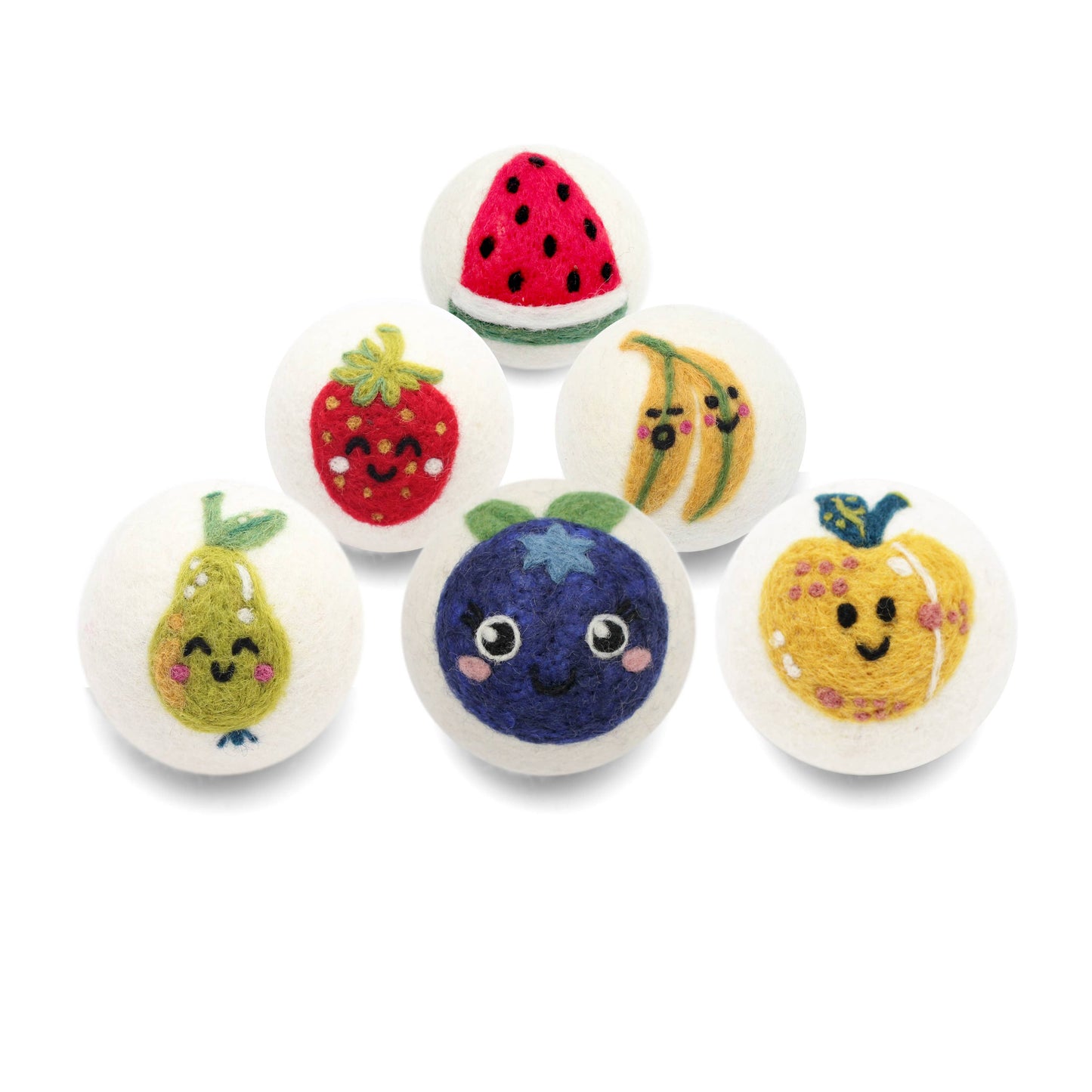 Eco Wool Dryer Balls, "Fruit"