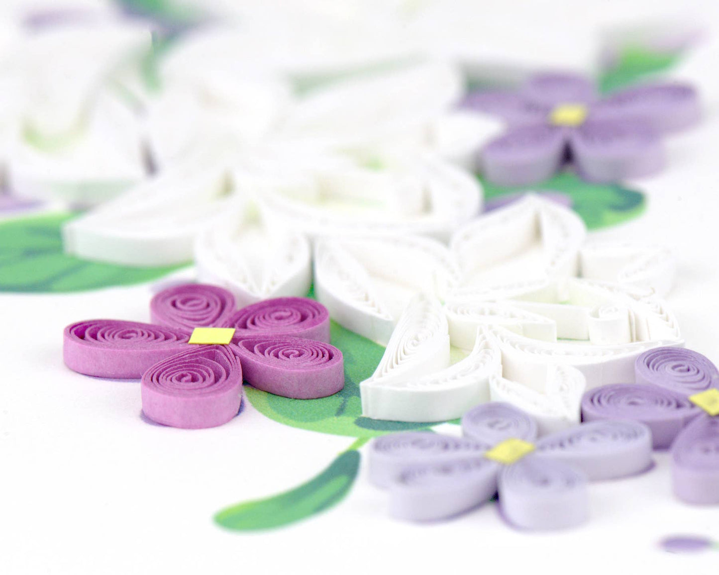 Quilled Greeting Card, "Flower Sympathy"