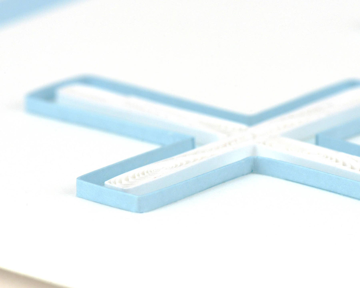 Quilled Greeting Card, "Sympathy Cross"