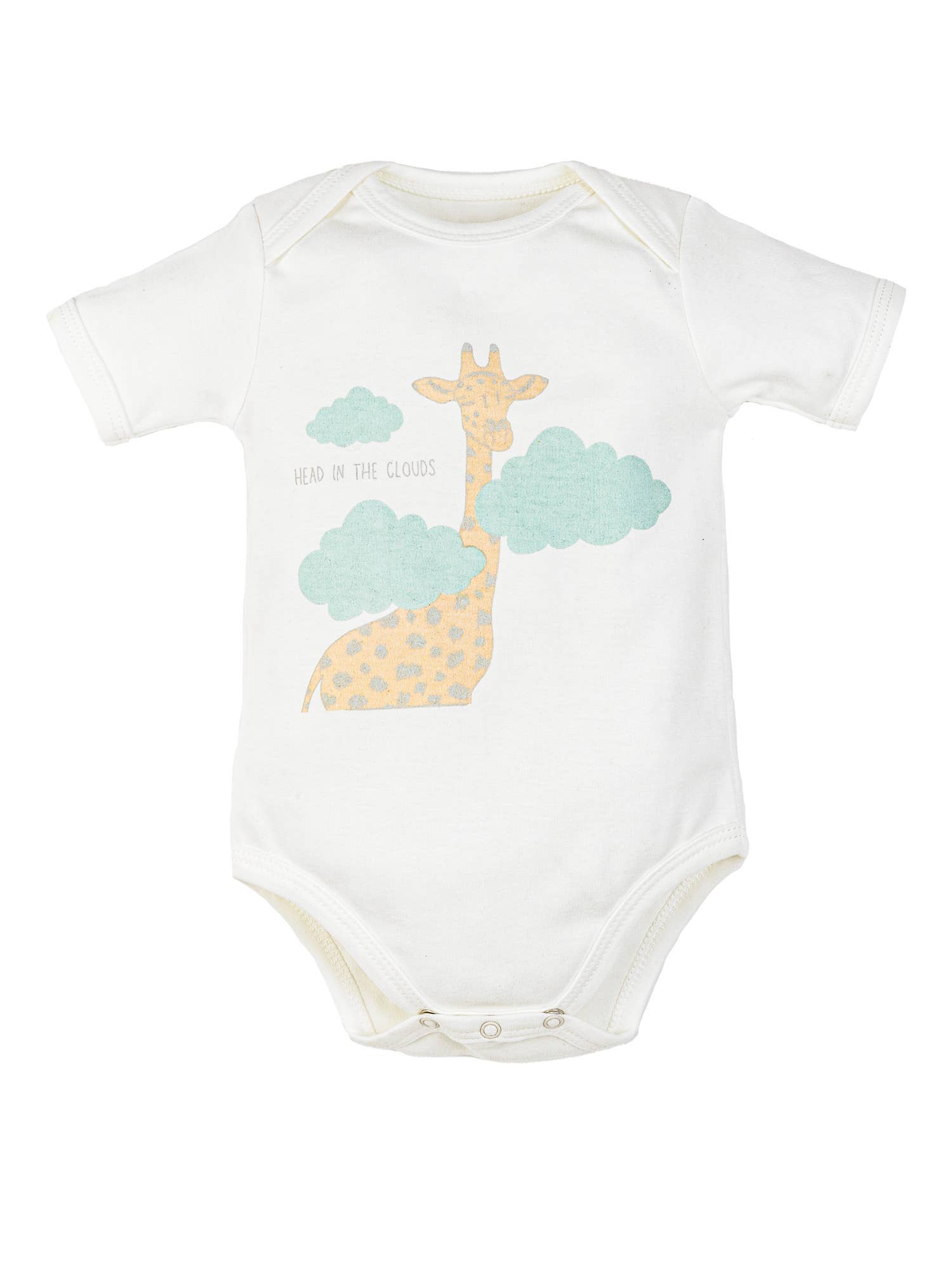 Organic Graphic Bodysuit, "Giraffe Print"