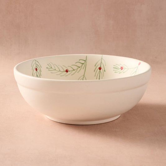 Sardee Holly Ceramic Serving Bowl