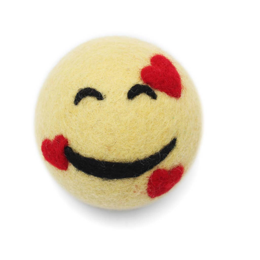 Eco Wool Dryer Balls, "Smiley Faces"