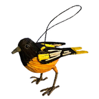 Baltimore Oriole Woven Ornament
