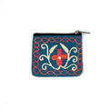 Embroidered Floral Coin Purse
