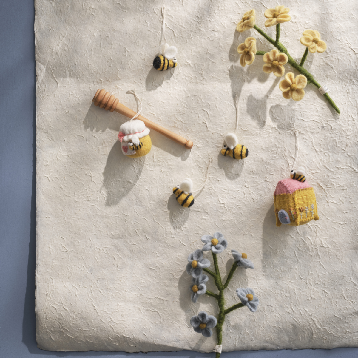 Felted Sweet Honey Jar Ornament