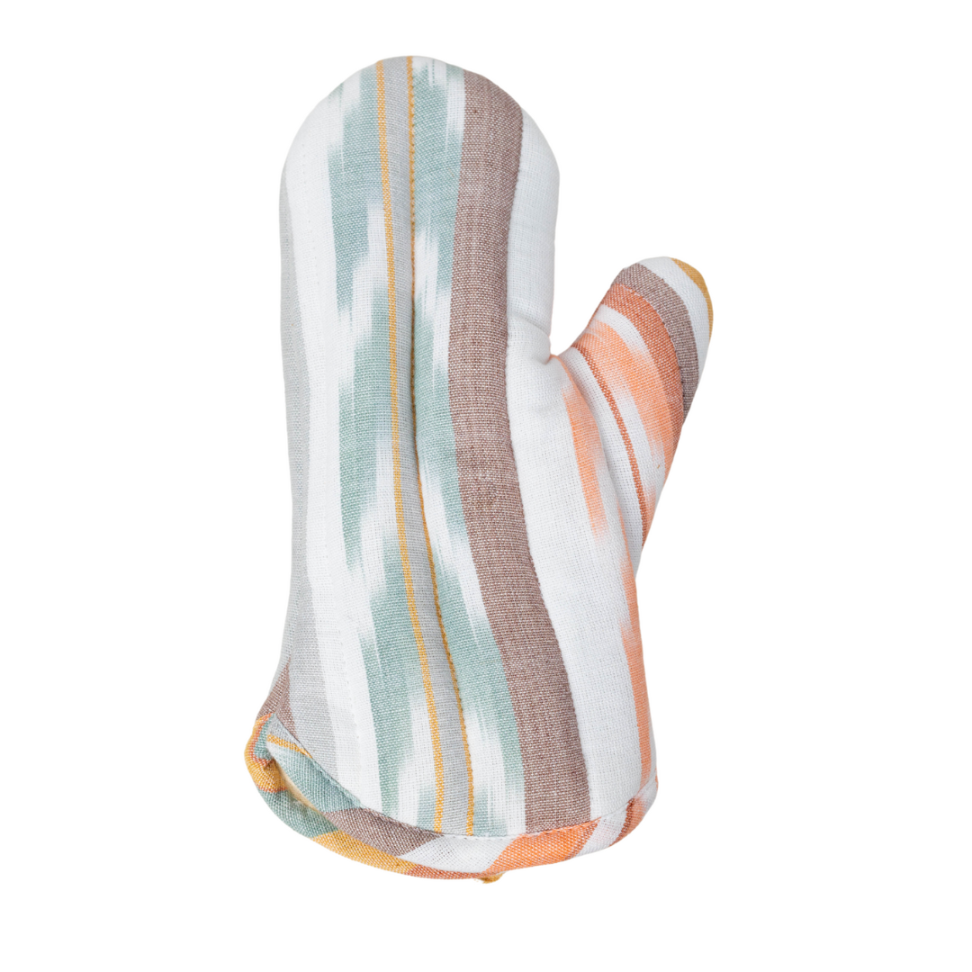 Woven Cotton Oven Mitt, Assorted Colors
