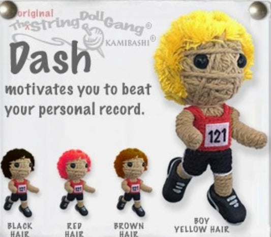 Keychain String Doll, "Dash the Runner (Boy)"