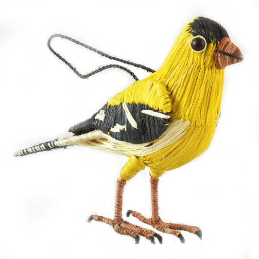 Goldfinch Woven Ornament