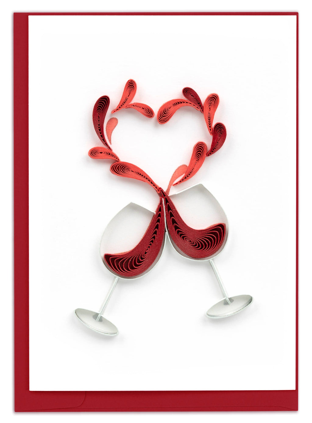 Quilled Gift Enclosure, "A Toast To Love"