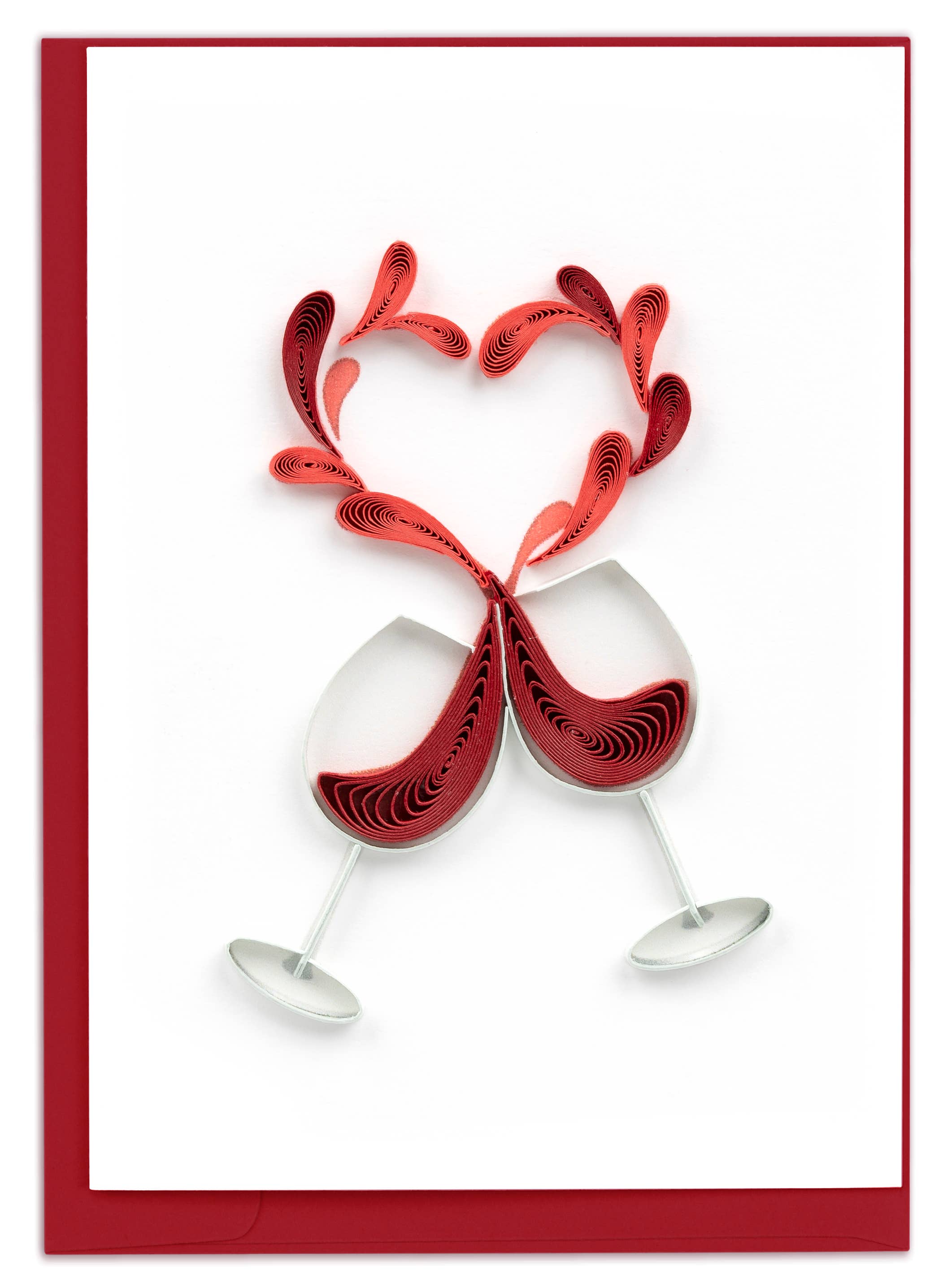 Quilled Gift Enclosure, "A Toast To Love"