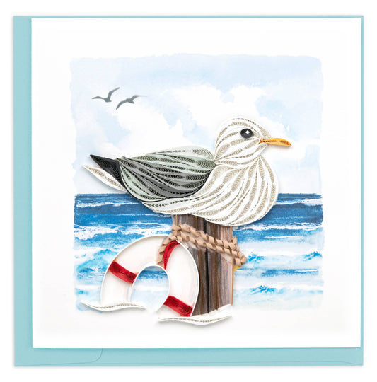 Quilled Greeting Card, "Seagull"