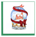 Quilled Greeting Card, “Snow Globe”