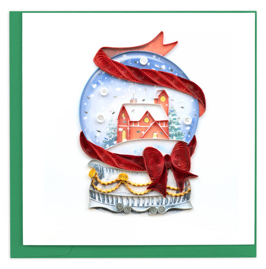 Quilled Greeting Card, “Snow Globe”