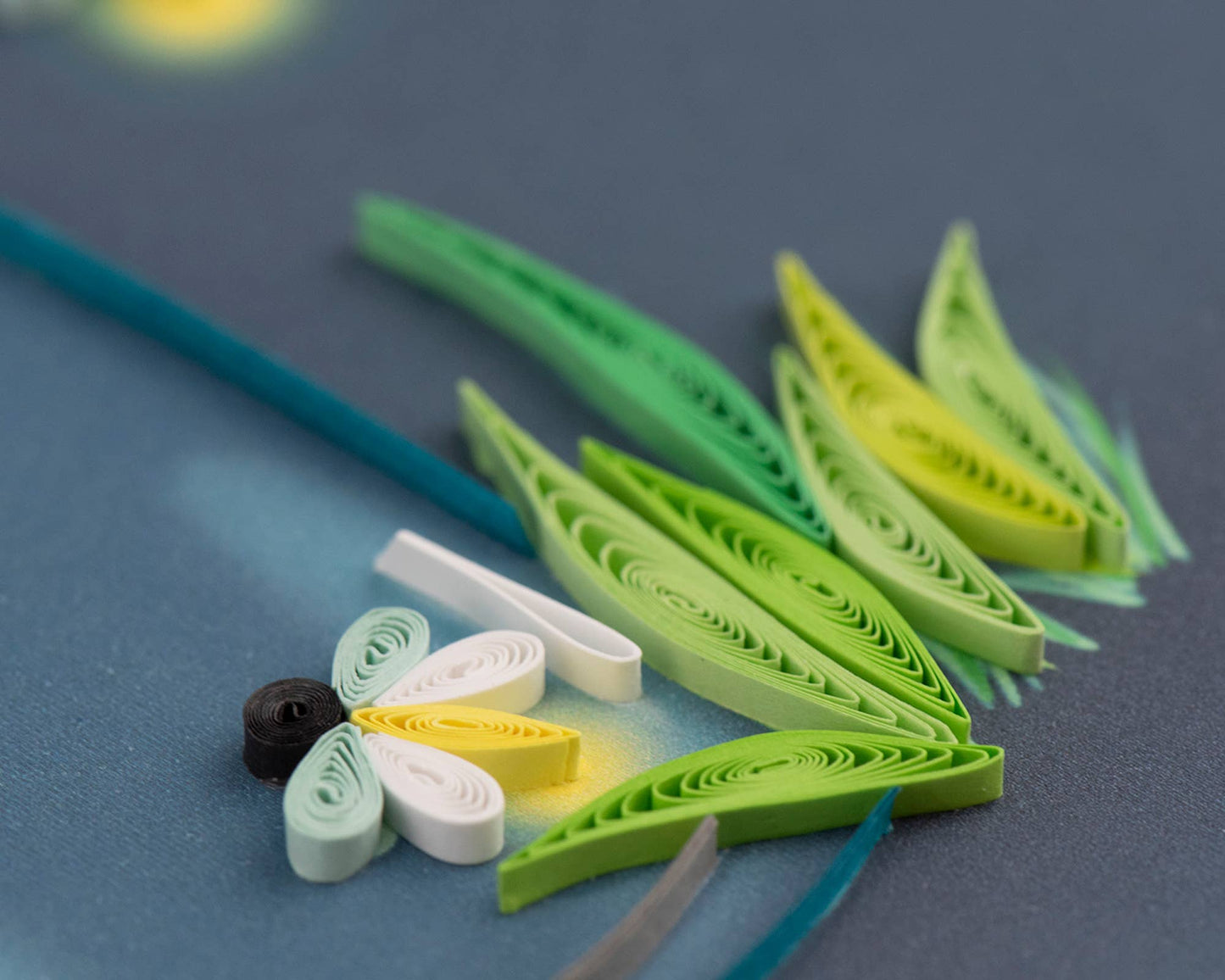 Quilled Greeting Card, "Fireflies"