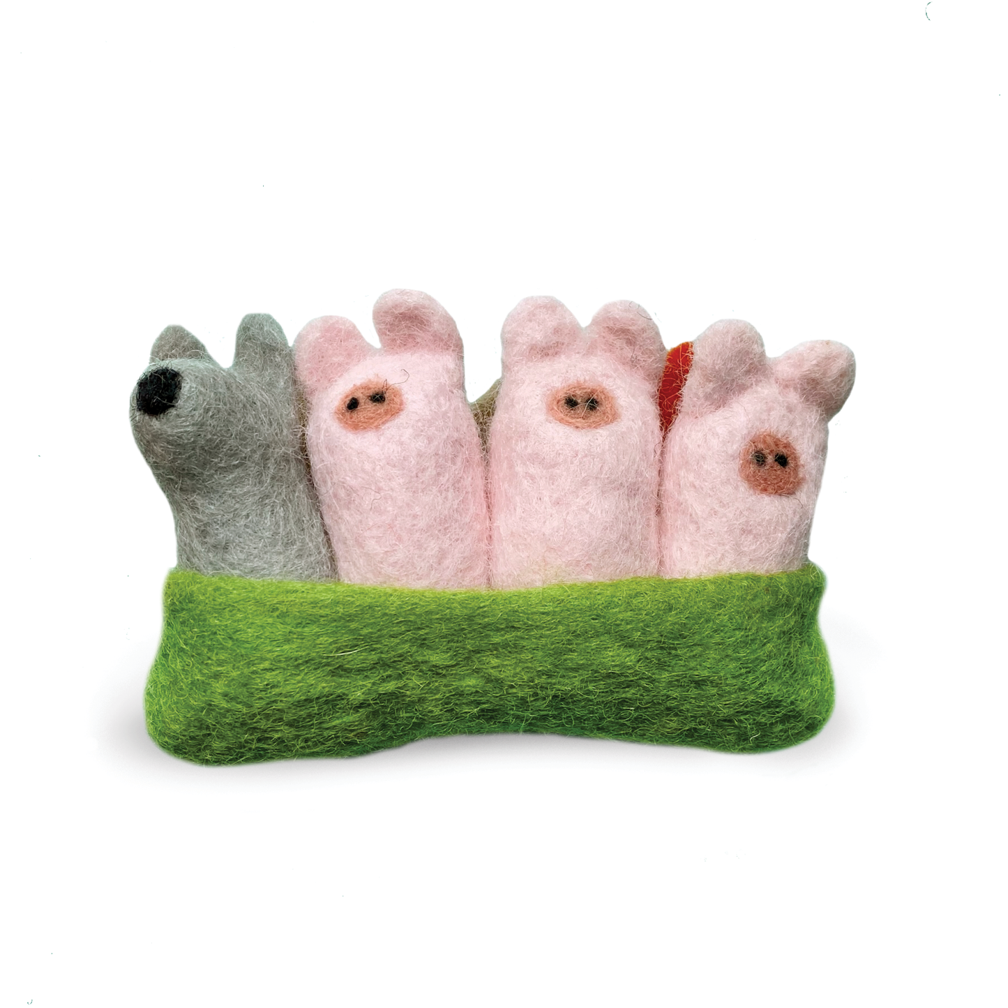 Felted "Pocket Pals", The Three Little Pigs