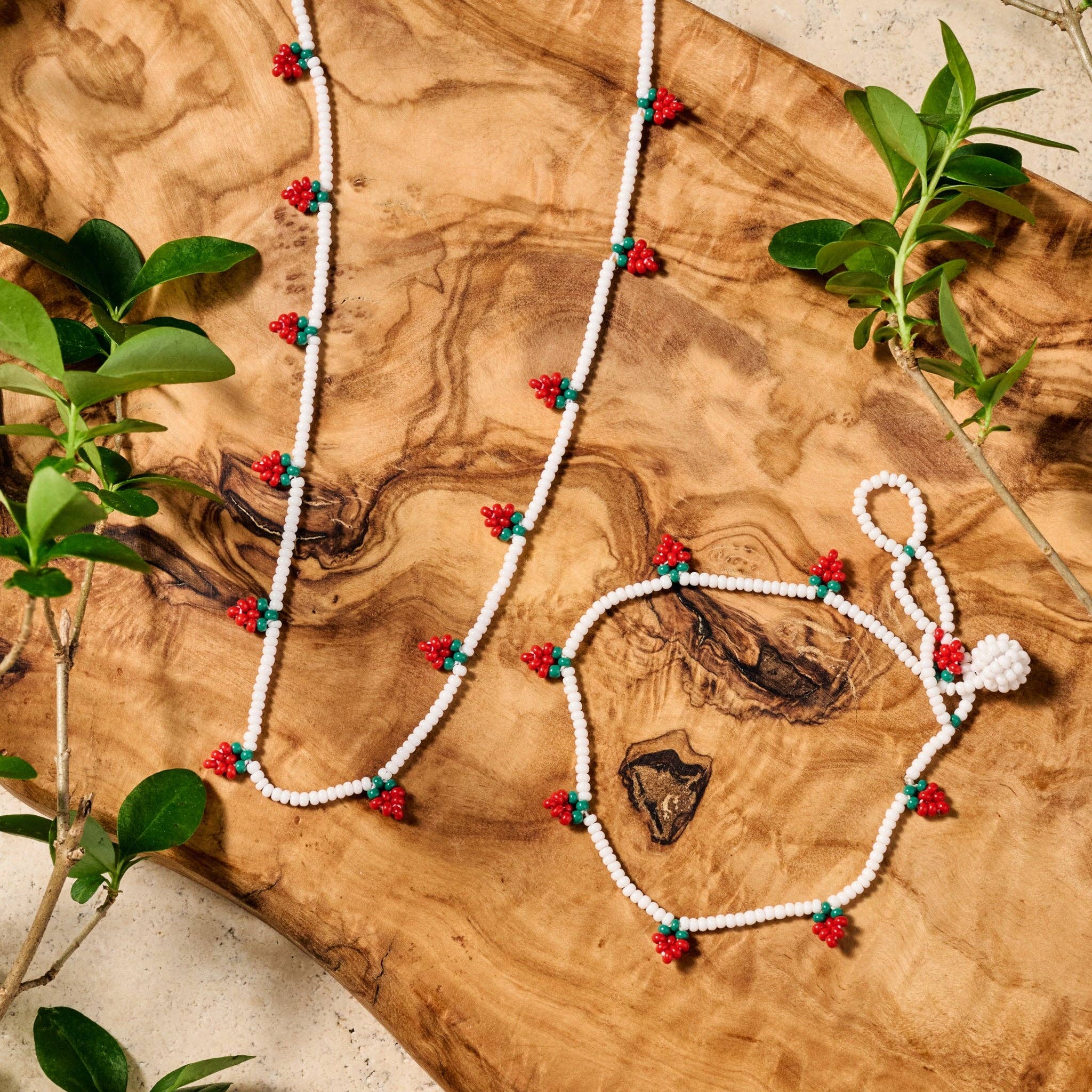 Taja Strawberry Beaded Necklace