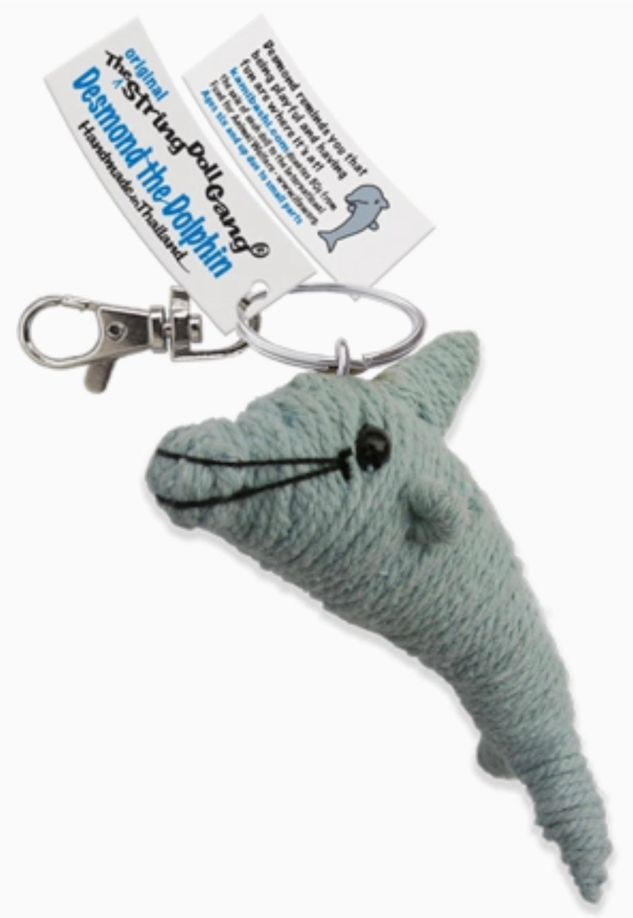 Keychain String Doll, "Desmond the Dolphin"