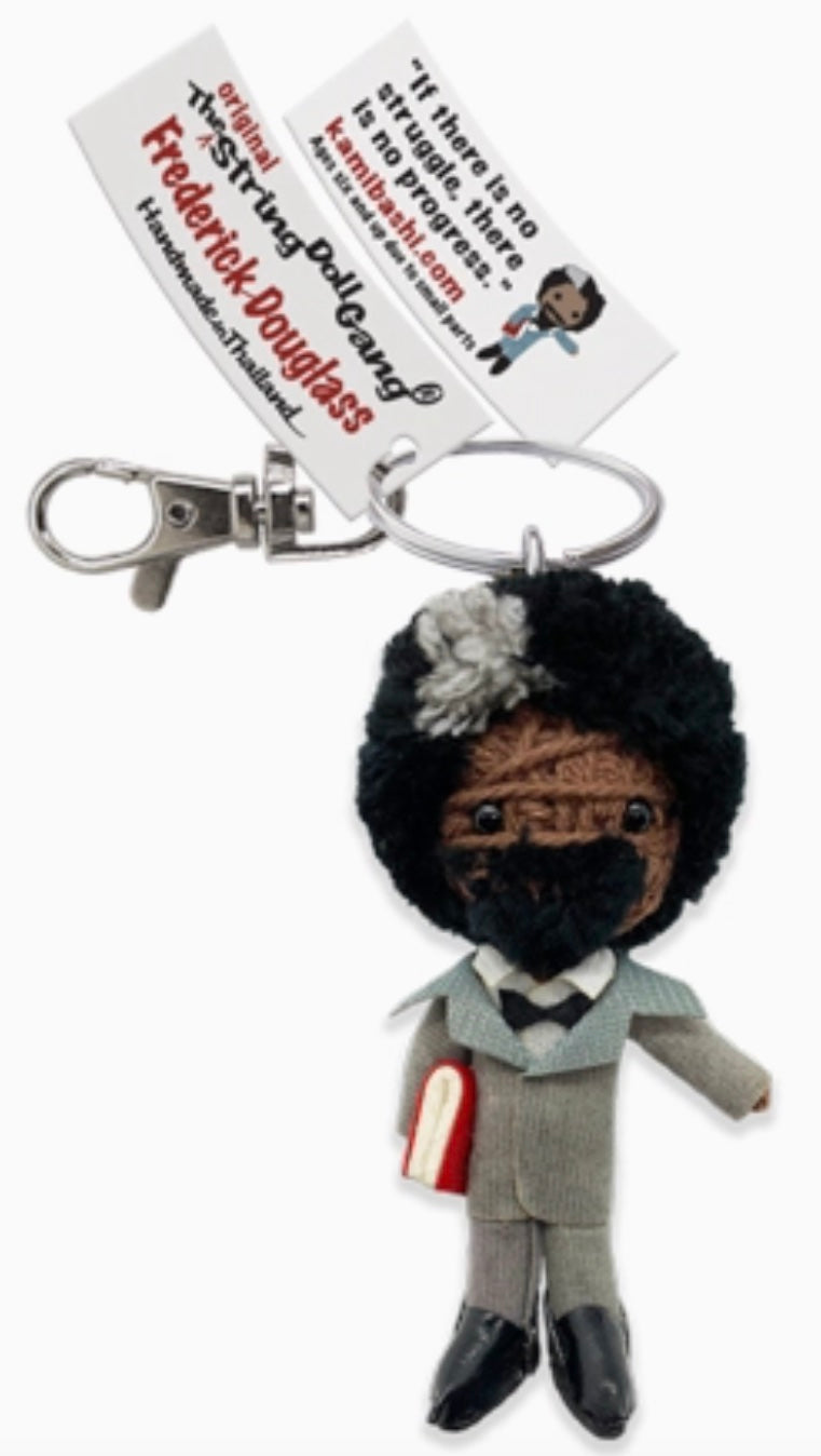 Keychain String Doll, "Frederick Douglass"