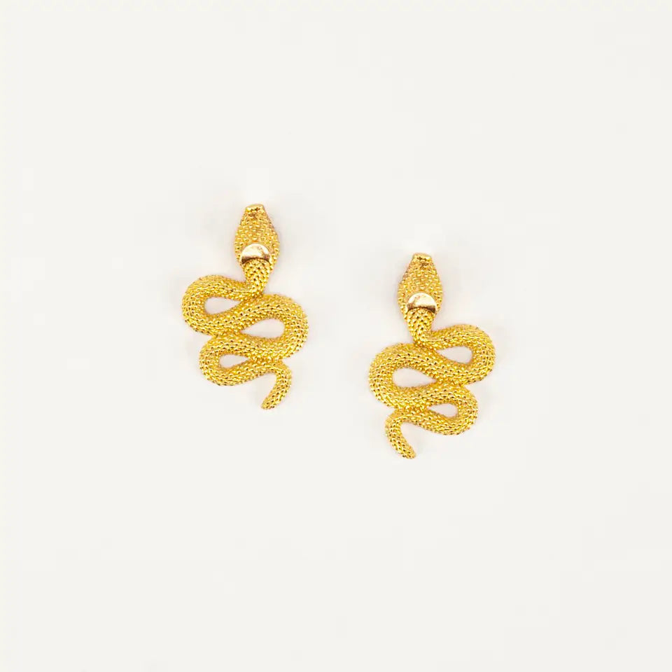 Earrings, Snake Post