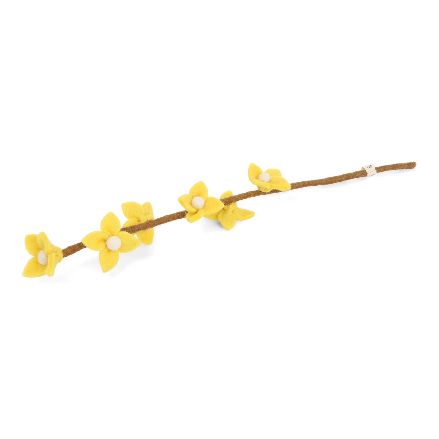 Felted Yellow Flowers on Stalk