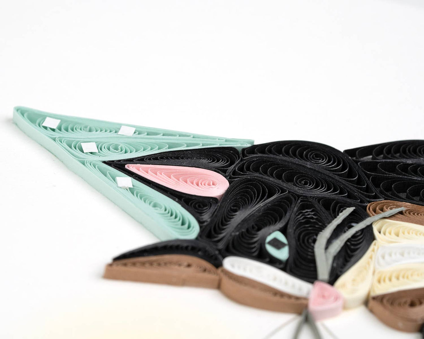 Quilled Greeting Card, "Birthday Cat"