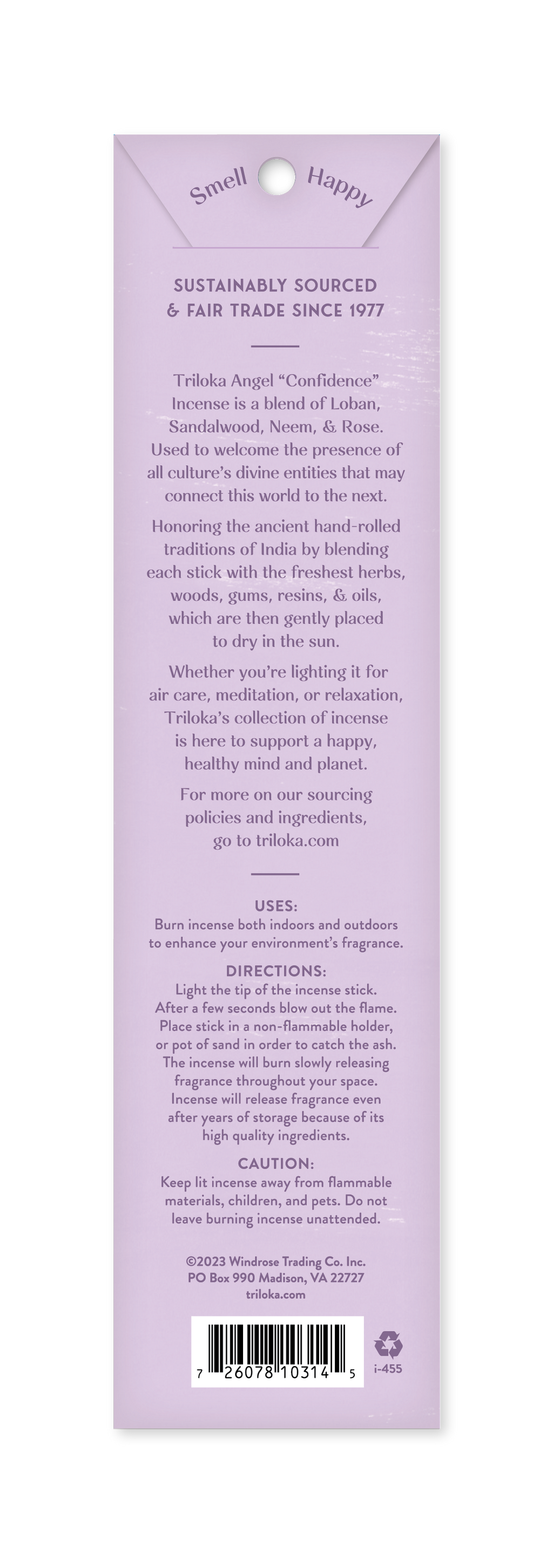 Triloka Angel - Confidence Incense