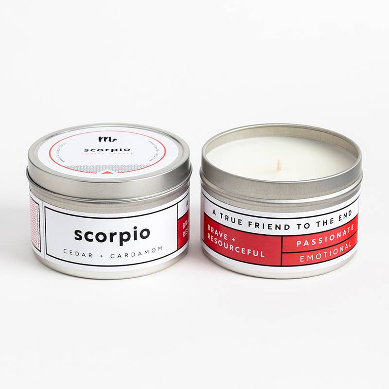 Travel Tin Candle, 6 oz - Zodiac Collection