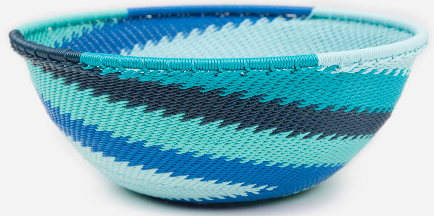 Medium Round Zulu Wire Basket, Assorted Colors