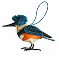 KINGFISHER WOVEN BIRD FAIR-TRADE CHRISTMAS TREE ORNAMENT - WOVEN BY PERUVIAN AMAZON ARTISAN