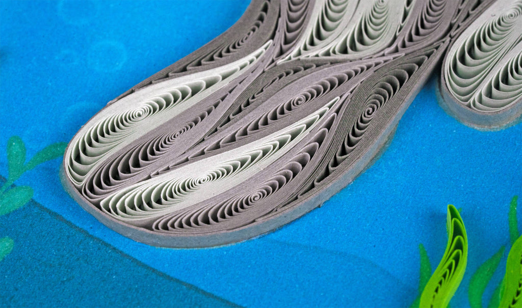 Quilled Greeting Card, "Manatee"