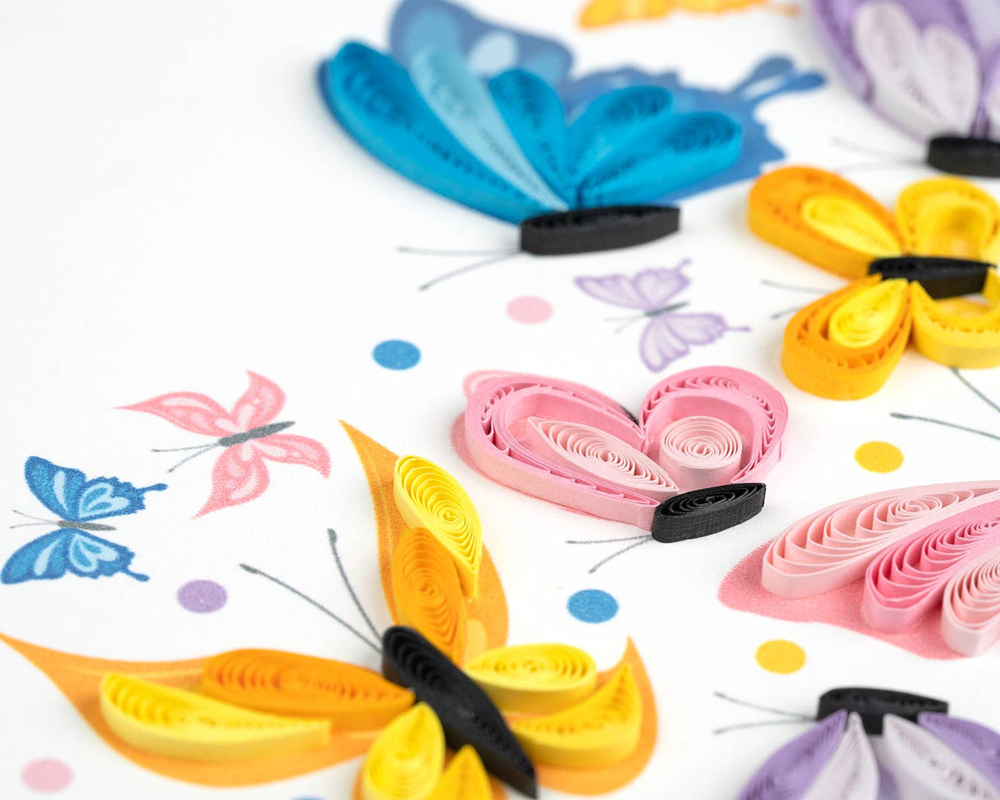 Quilled Greeting Card, "Butterfly Heart"