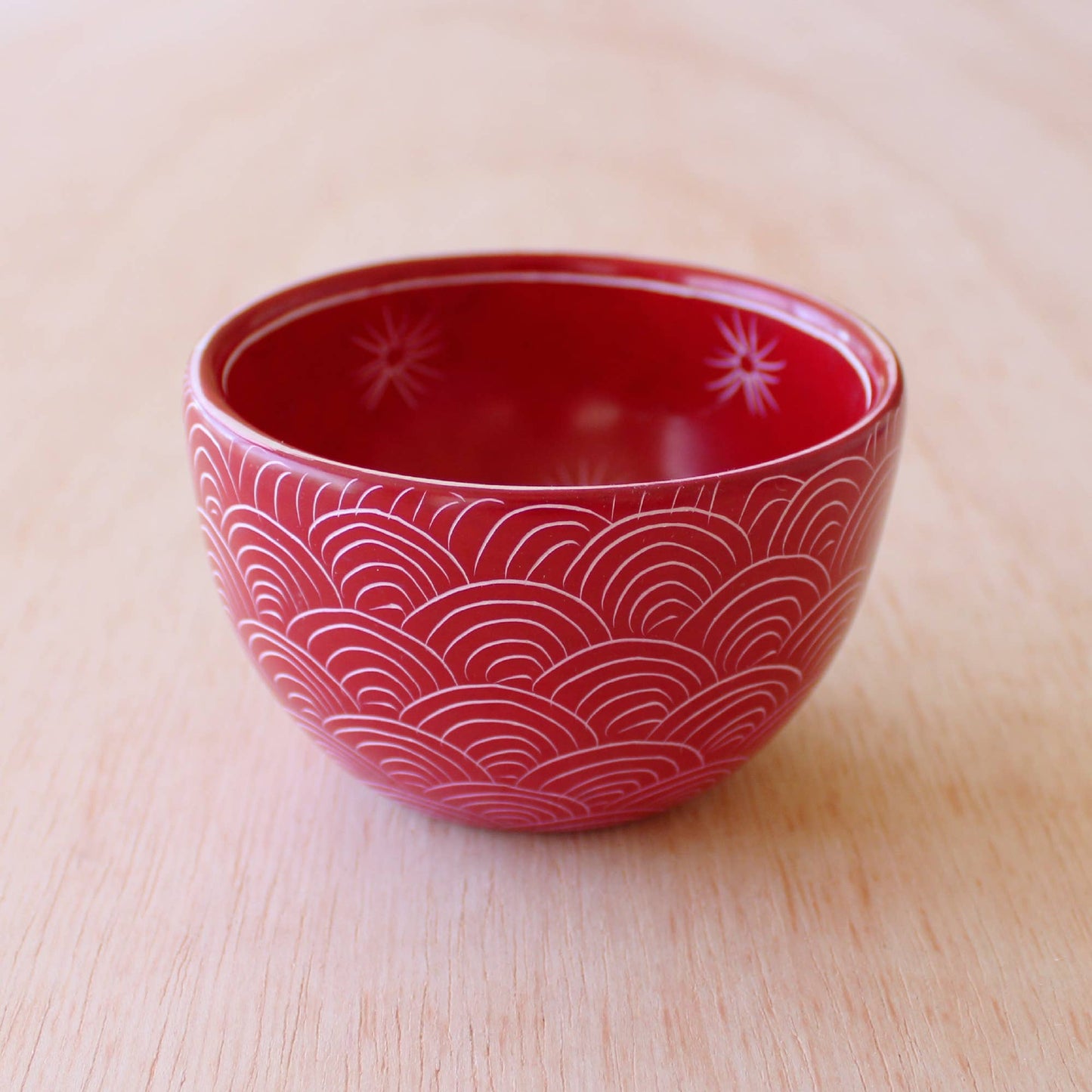 Carved Stone Two Pattern Bowl