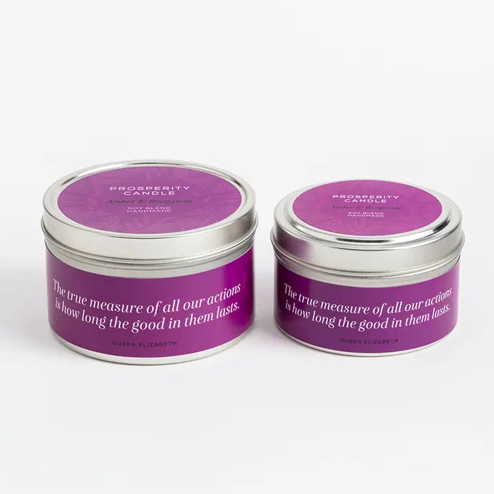 Quote Tin Candle, 4-6oz, "Springtime Quotes"