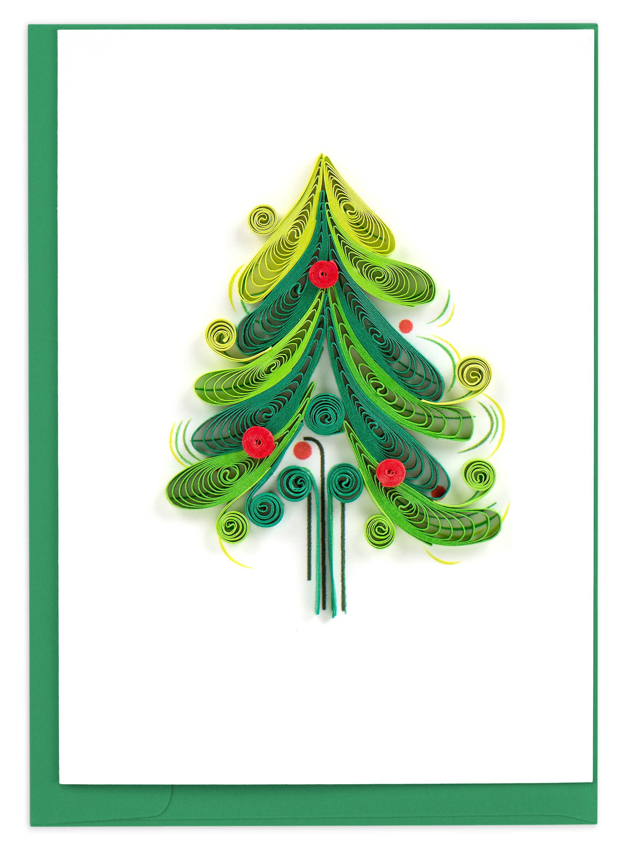 Quilled Gift Enclosure, "Christmas Tree"