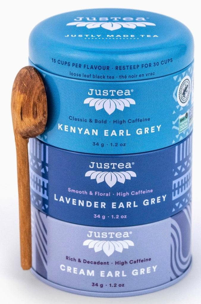 Looseleaf Tea w/Spoon, "Earl Grey Trio"