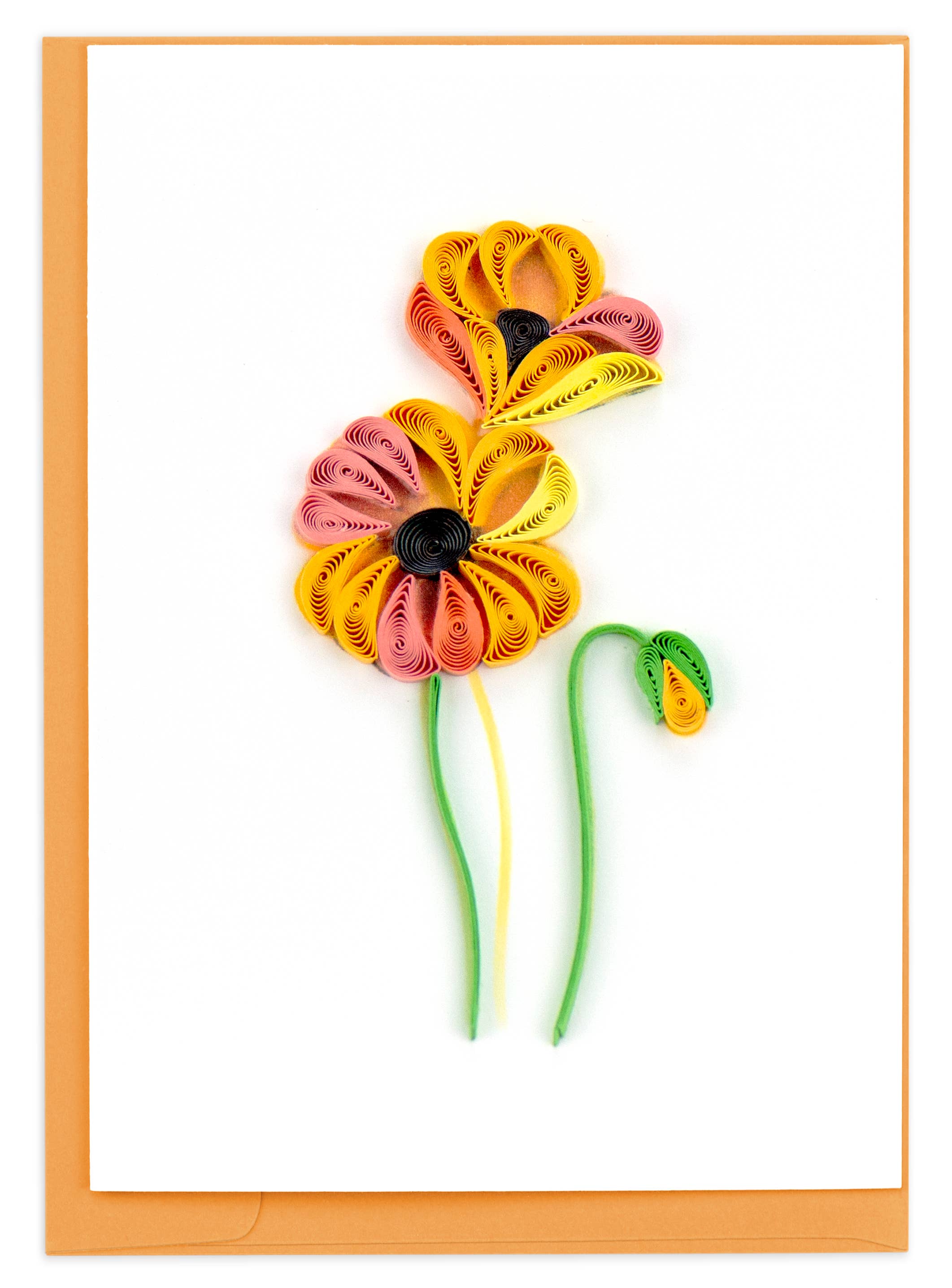 Quilled Gift Enclosure, "Poppies"