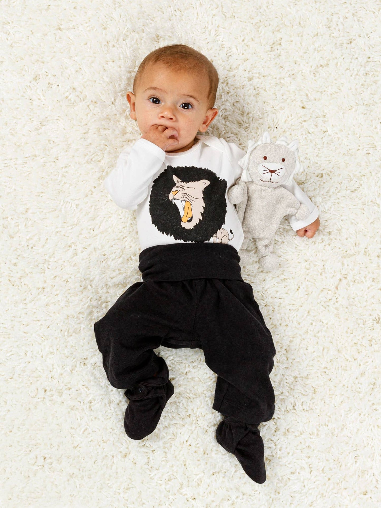 Organic Graphic Bodysuit, "Roar Lion"