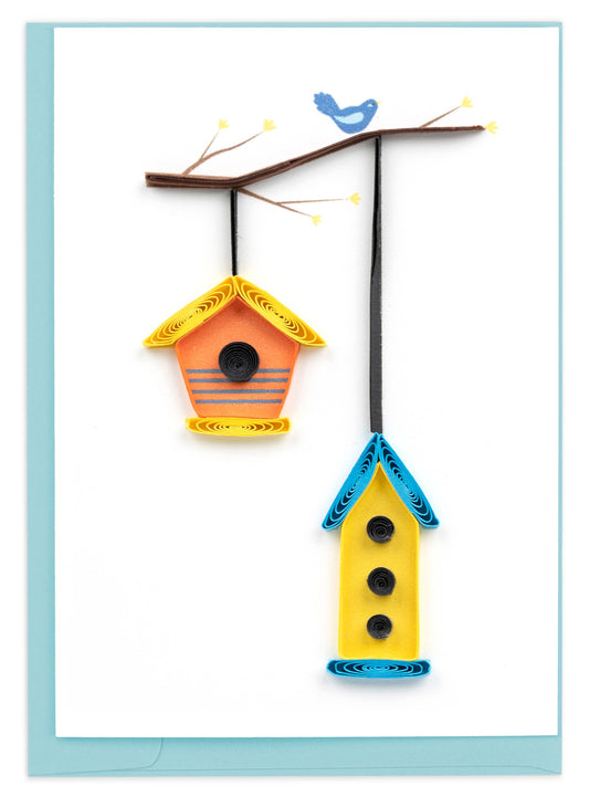 Quilled Gift Enclosure,  "Birdhouses"