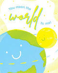 Recycled Paper Cards, "Mean The World Love"