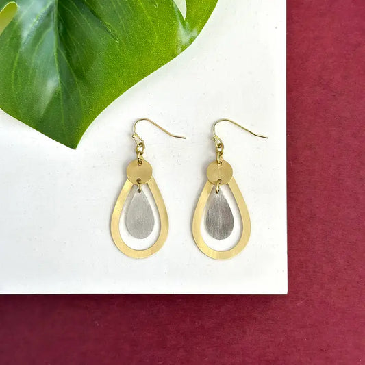 Earrings, "Radiant Charmed Teardrop"