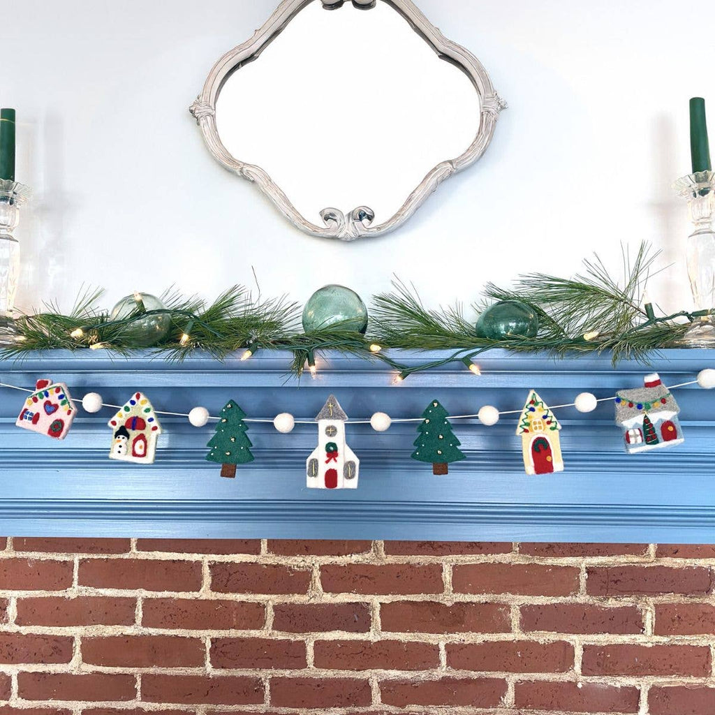 Holiday Village Garland (36")